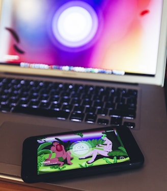 A vibrant gaming-themed illustration showing app cards with ratings and bonus highlights.